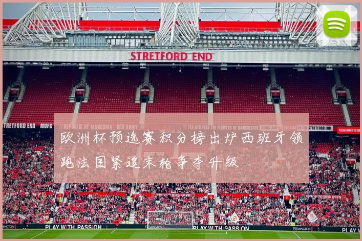 欧洲杯预选赛积分榜出炉西班牙领跑法国紧追末轮争夺升级